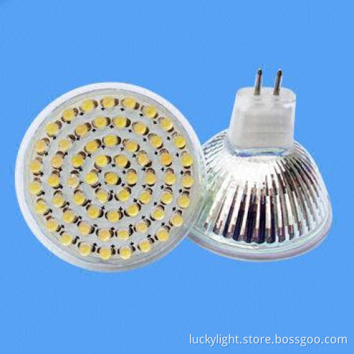 MR16 LED Bulb with GU5.3 Base and 12/24V DC Input Voltage